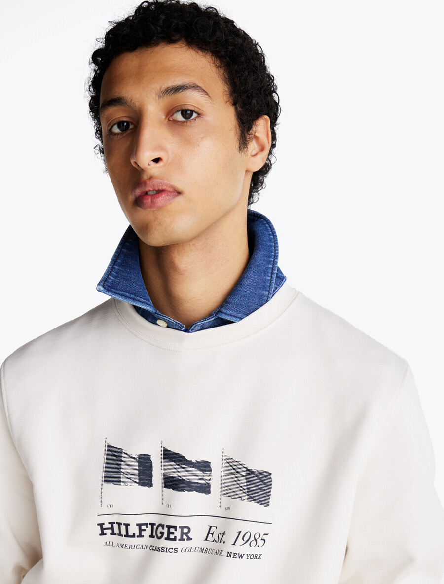 hilfiger flags sweatshirt